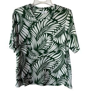 Chico’s Green Tropical T-Shirt size XL